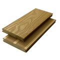 Outdoor sólido anti-UV wpc decking piso montagem